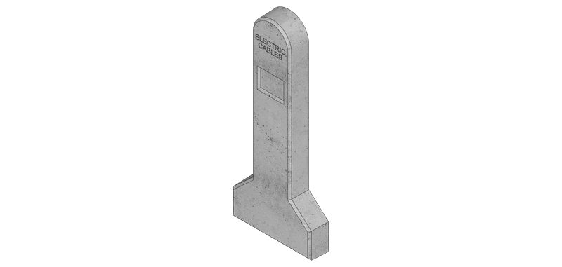 CG1 — Marker Post (Electric Cables) render