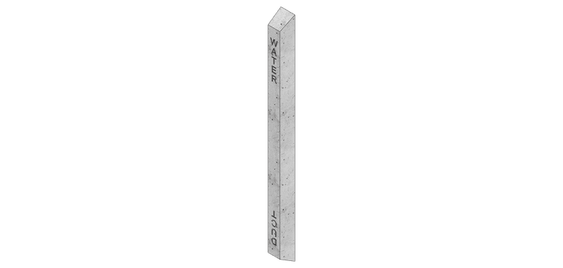 CG311B — Indicator Post (Water) render