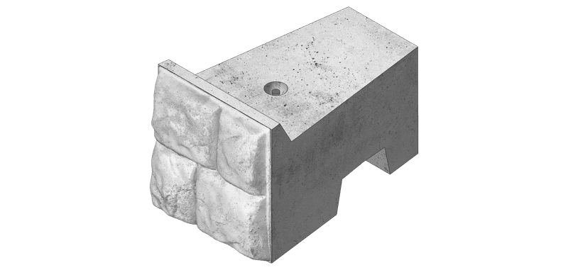 RRC10-C – Half Top Block, Cobblestone render