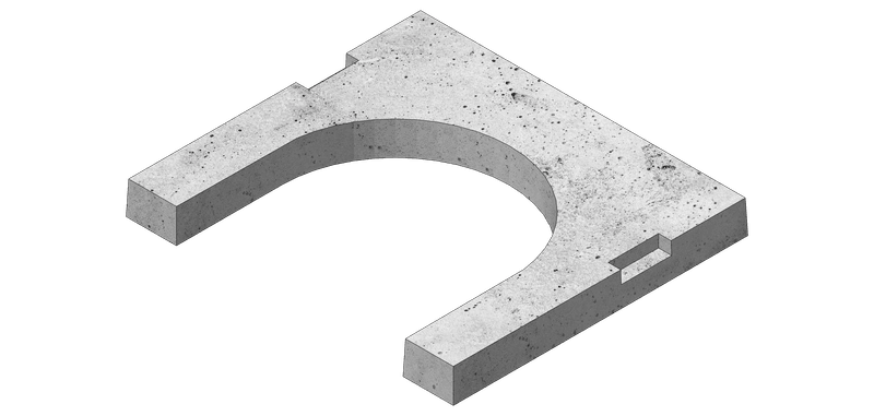 U-shape 65mm render