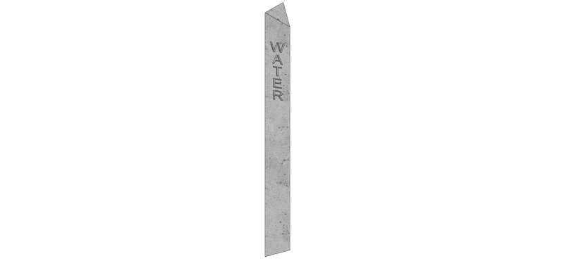 CG4 — Triangular Indicator Post (Water) render