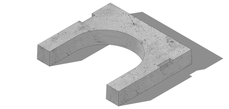 U-shape 100mm render