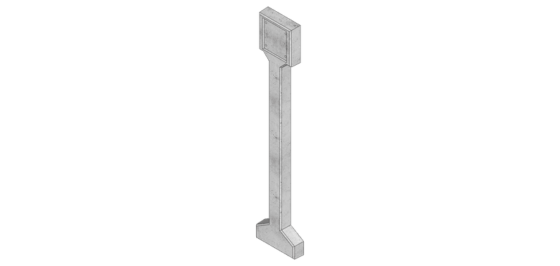 CG305C — Hydrant Post (Blank for Hydrant Plate) render
