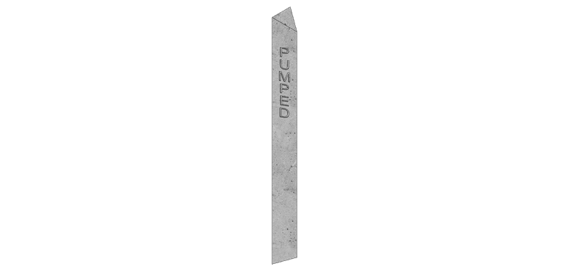 CG4B — Triangular Indicator Post (Pumped Sewer) render