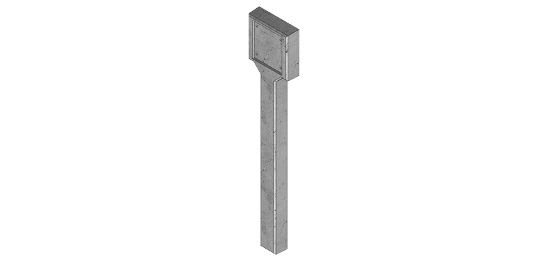 CG305 — Hydrant Post (Blank for Hydrant Plate) render