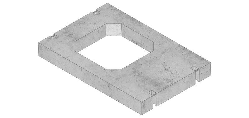 HIC 1200 HDCS (cover slab) render