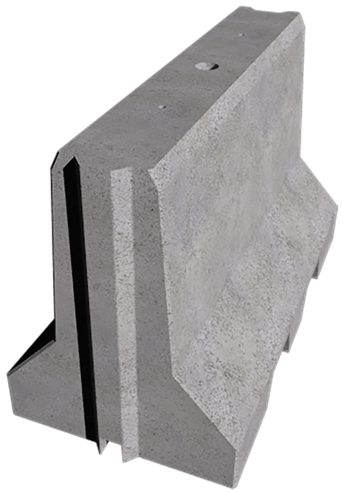 Single Jersey-Lite barrier unit shown against a plain black background